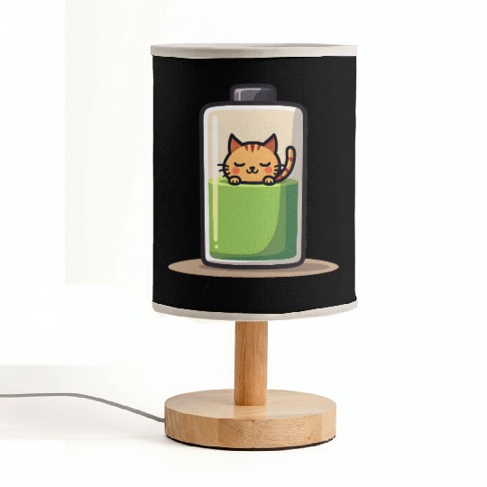 Cat Nap Battery Fabric Lamps