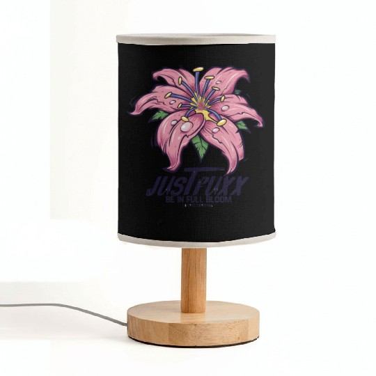 Dark Bloom Lily – JustRuxx Graphic Design Fabric Lamps