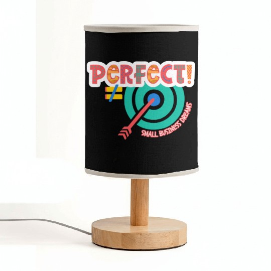 Perfect is NOT the Goal (orange) Fabric Lamps