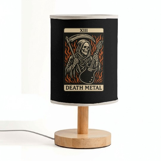 Death Metal (Card XIII) Fabric Lamps