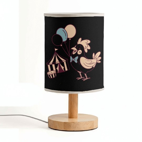 Whimsical Party Bird with Balloons Fabric Lamps