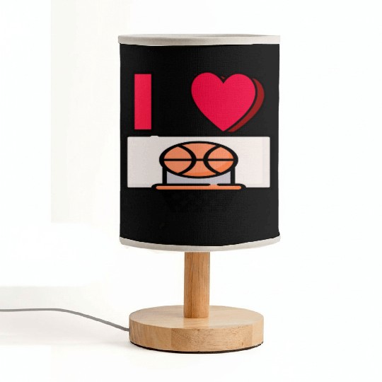 I LOVE BASKETBALL #2 Fabric Lamps