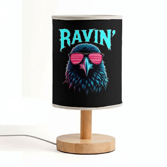 Ravin' Rave Festival Fun with Cool Raven Fabric Lamps
