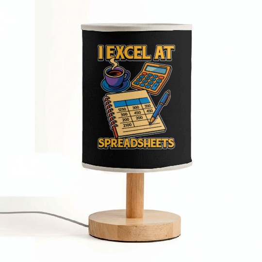 Accounting I Excel At Spreadsheets Bookkeeper Fabric Lamps