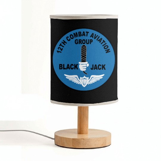 Army 12th Combat Aviation Group Black Jack Fabric Lamps