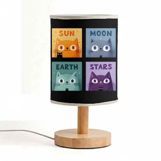 Funny Cat Fabric Lamps | Retro Cat Meme Fabric Lamps