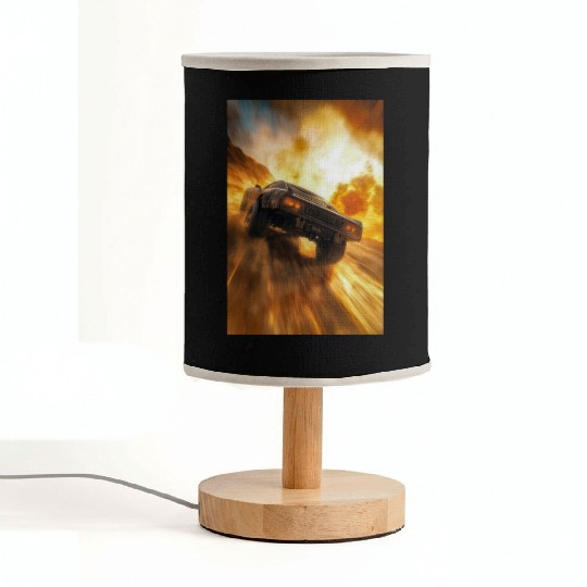 Muscle Car in Firestorm Drift Fabric Lamps