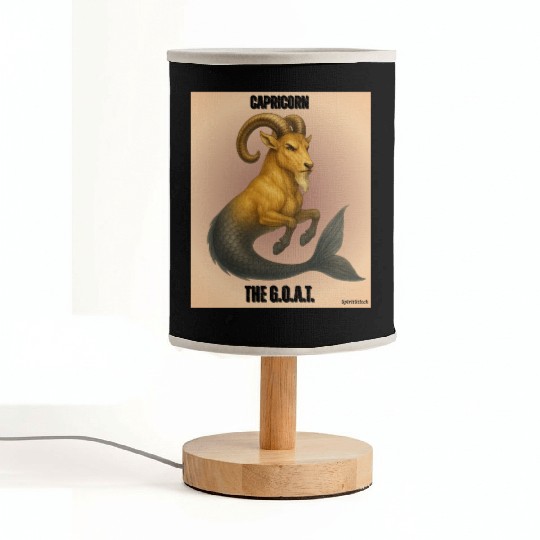 Capricorn The Mythical Sea Goat Fabric Lamps