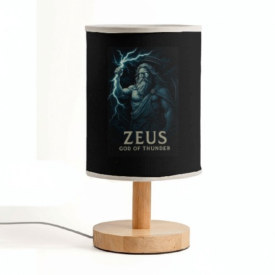 Zeus God of Thunder Mythology Design Fabric Lamps