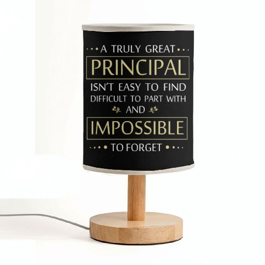 School Principal Teacher Appreciation Fabric Lamps