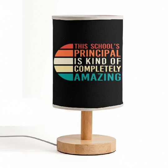 School Principal Teacher Appreciation Fabric Lamps
