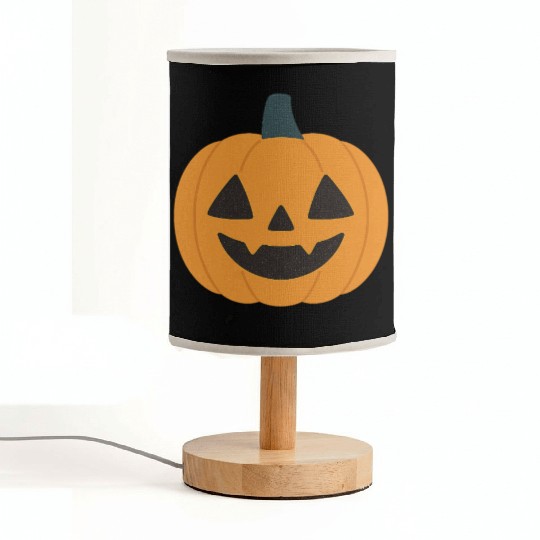 Festive Pumpkin Jack-o'-Lantern Design Fabric Lamps