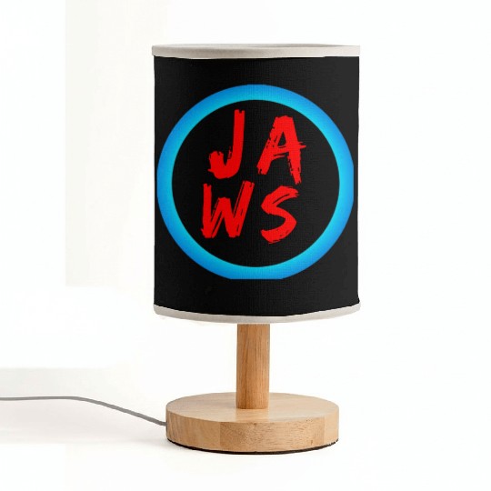 Vibrant Graffiti Style JAWS Logo Fabric Lamps