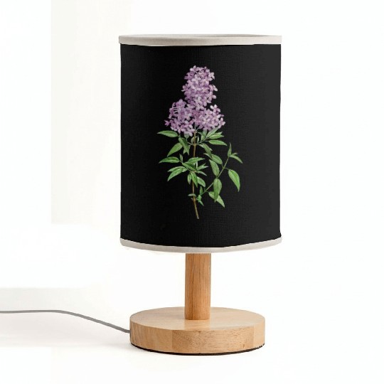 Lavender Bloom Botanical Illustration Fabric Lamps