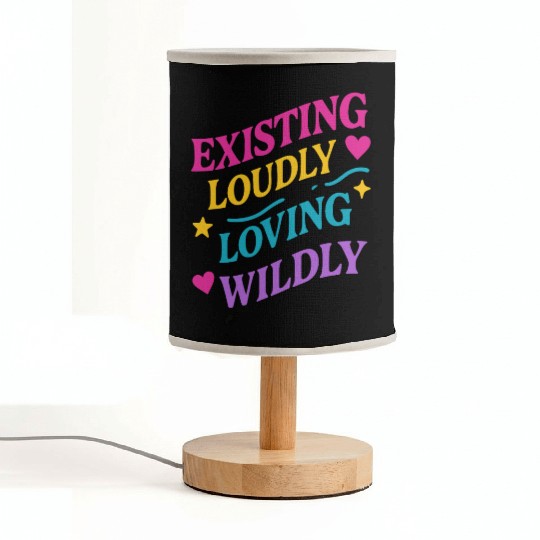 Queer Pride Queer Joy LGBTQ+ Affirmation Trans Fabric Lamps