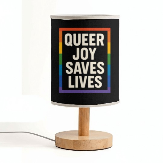 Queer Pride Queer Joy LGBTQ+ Affirmation Trans Fabric Lamps