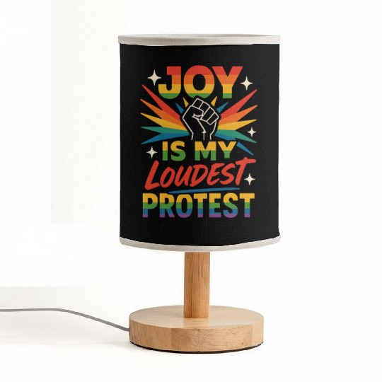 Queer Pride Queer Joy LGBTQ+ Affirmation Trans Fabric Lamps