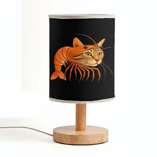 Trippi Troppi Italian Brainrot – Funny Shrimp Cat  Fabric Lamps