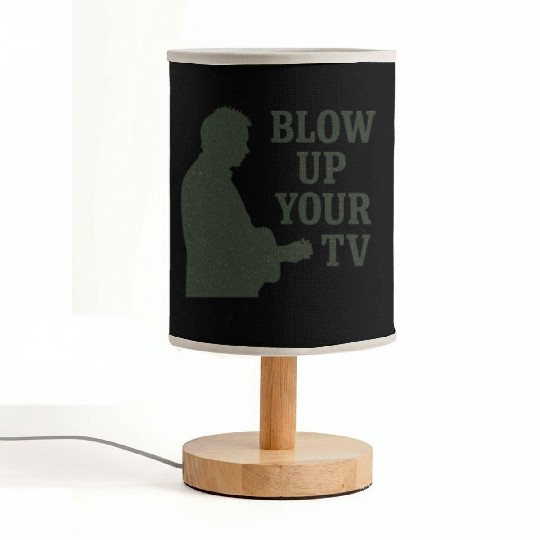 Blow Up Your TV! Dark Green Fabric Lamps