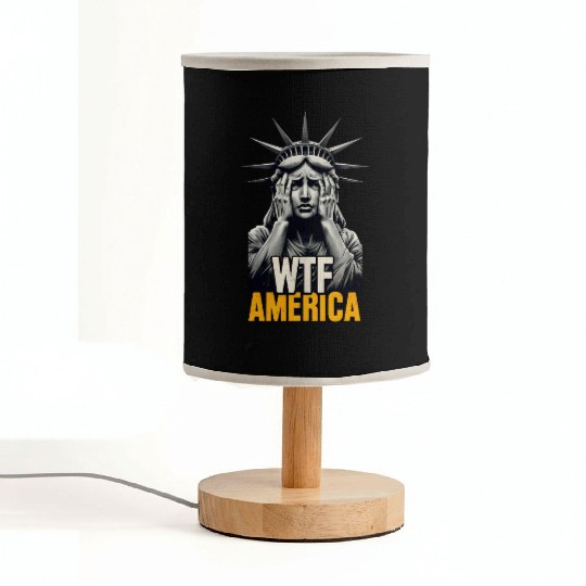 Contemporary Statue of Liberty Parody Design Fabric Lamps