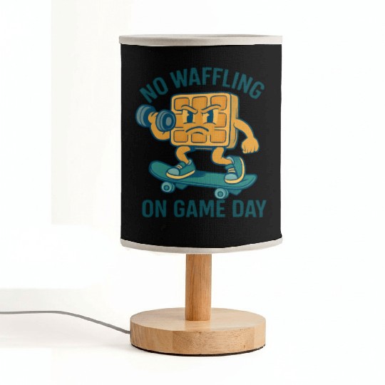Waffle Character Skateboard Design Fabric Lamps