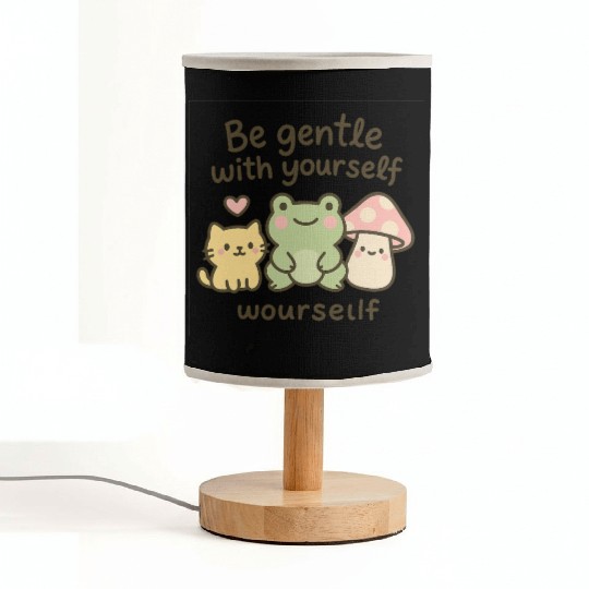 Gentle Nature Affirmation Design Fabric Lamps