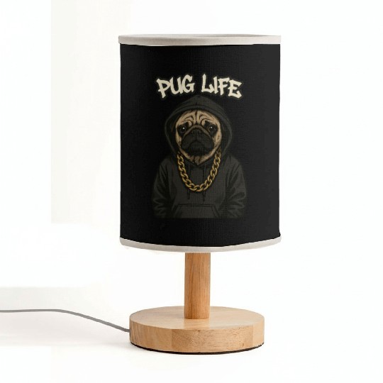 Urban Pug with Streetwear Style Fabric Lamps