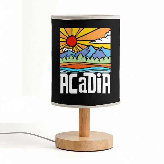 Acadia National Park Artistic Nature & Mountains Fabric Lamps