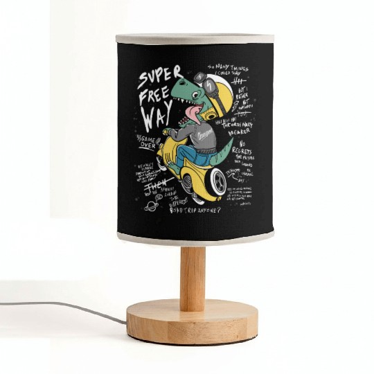 Dinosaur Racer with Streetwear Vibe Fabric Lamps