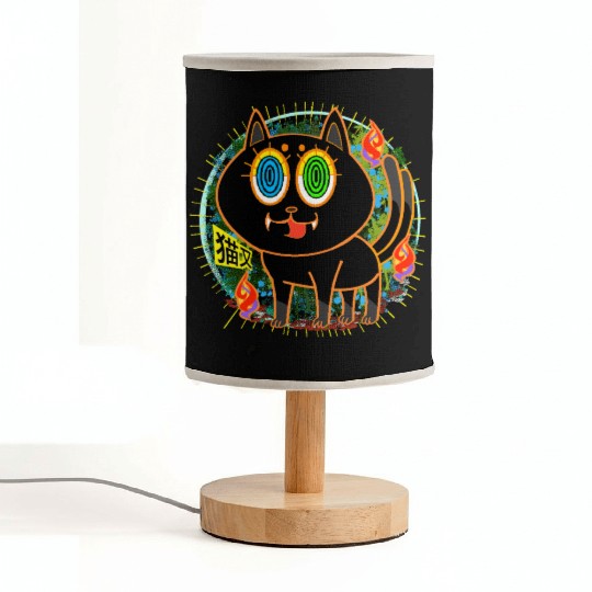 Nekomata Grumpy Cat with Vivid Fabric Lamps