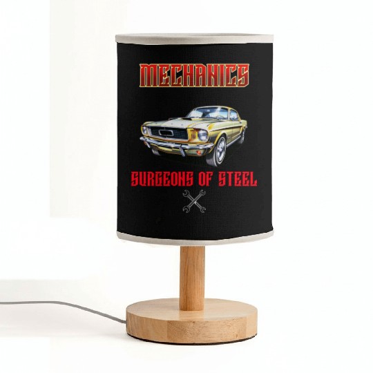 Muscle Car Classic Mechanics Design Fabric Lamps