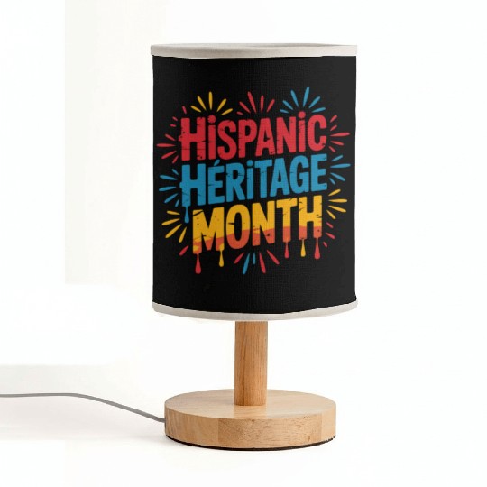 Hispanic Heritage Month Celebration Design Fabric Lamps