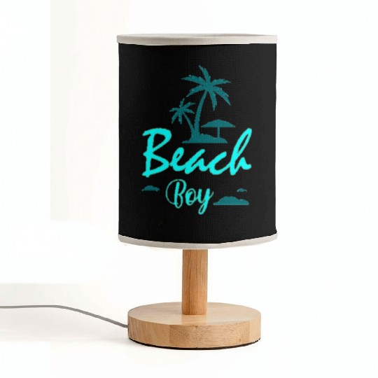 Neon Beach Boy Nostalgia Design Fabric Lamps