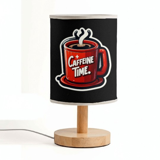 Caffeine Time Bold Graphic Fabric Lamps