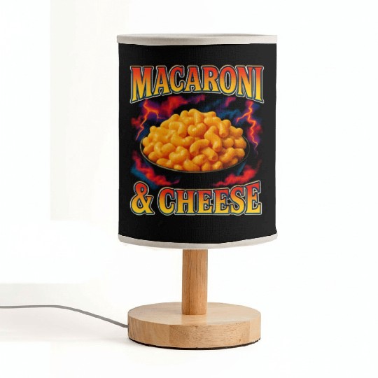 Macaroni And Cheese Favorite Food Weird 90s Fabric Lamps