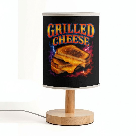 Grilled Cheese Favorite Food Funny Weird 90s Fabric Lamps