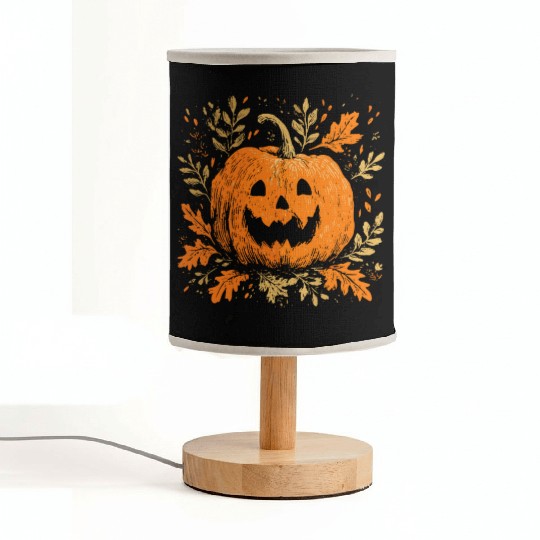 Fall Jack-o'-lantern Spooky Pumpkin Halloween  Fabric Lamps