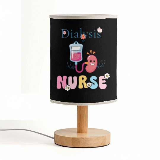 Dialysis Nurse Illustration Fabric Lamps