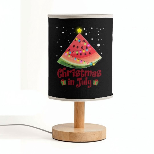 Christmas in July Watermelon Tree Funny Fabric Lamps
