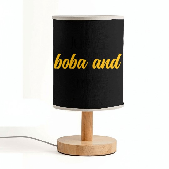 Just A Boba And Me Relaxing Bubble Tea Moment	 Fabric Lamps
