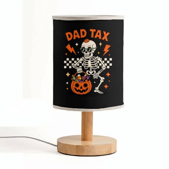 Dad Tax Skeleton Halloween Candy Fabric Lamps