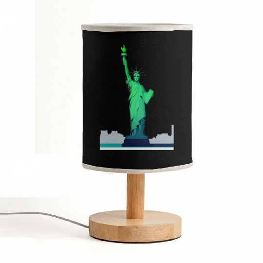 Modern Minimal Statue of Liberty – New York Icon Fabric Lamps