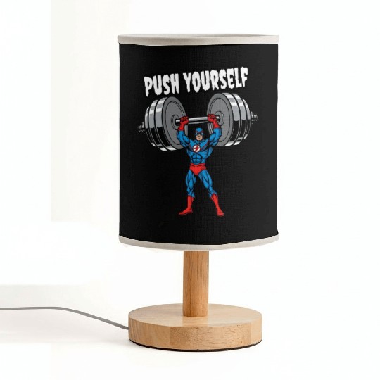 Superhero Push Yourself Gym Fabric Lamps Fabric Lamps