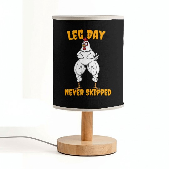 Funny Leg Day Fabric Lamps | Leg Day Never Fabric Lamps