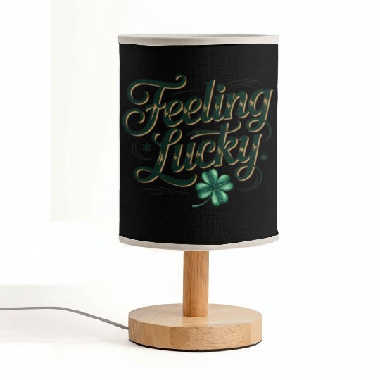 Felling Lucky Shamrock Typography Fabric Lamps