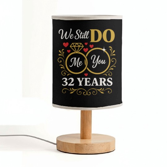 Anniversary Celebration 320 Years Of marriage Gift Fabric Lamps