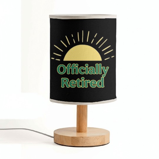 Sunrise Retirement Celebration Design Fabric Lamps