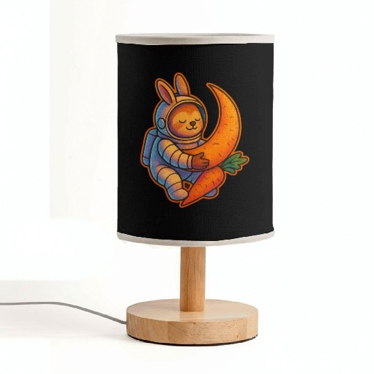 Adorable Moon Bunny with Carrot Fabric Lamps