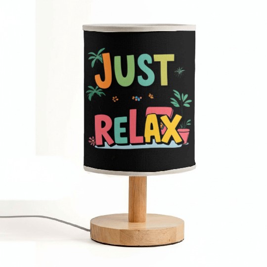 Colorful Relaxed Typography Design Fabric Lamps