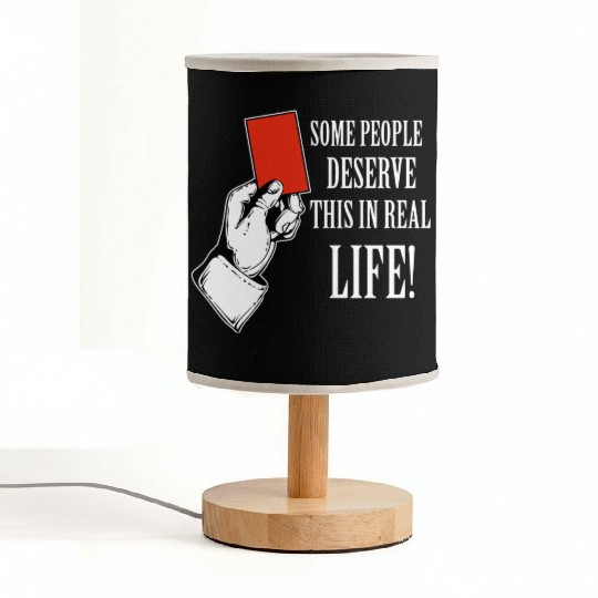 Red card funny designs Fabric Lamps